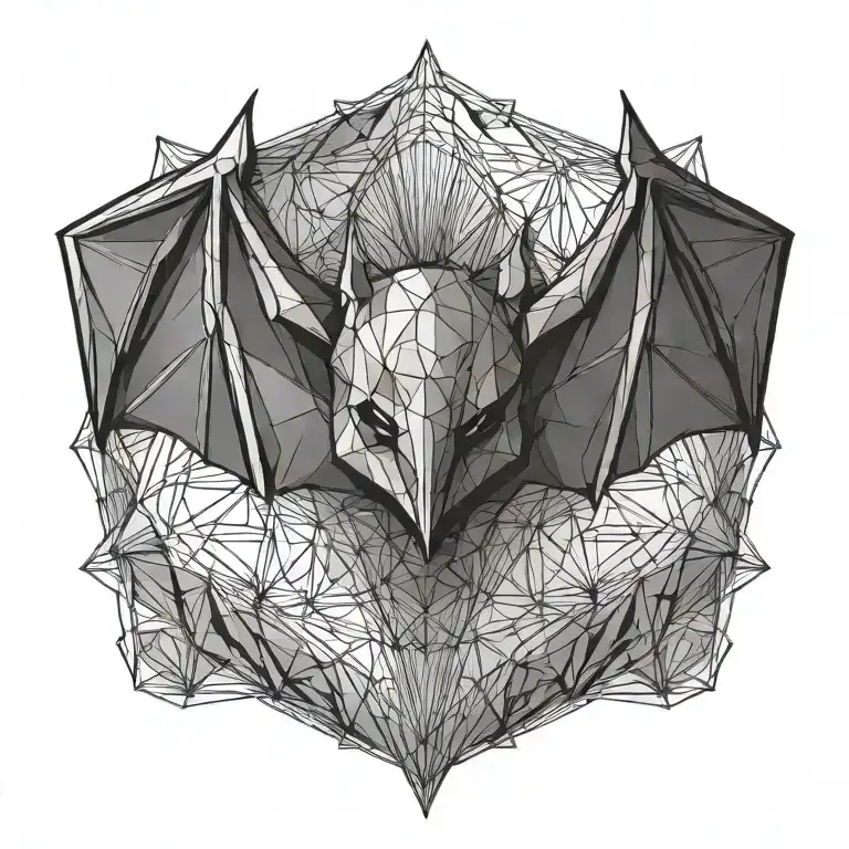 bat tattoo design idea