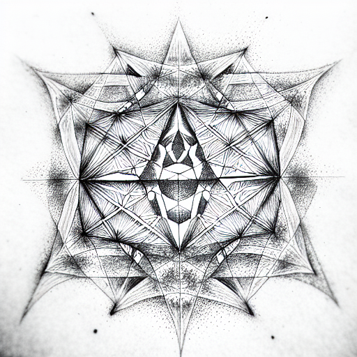 Merkaba Sacred Geometry tattoo design idea