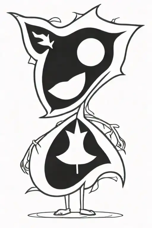 leaf tattoo design idea