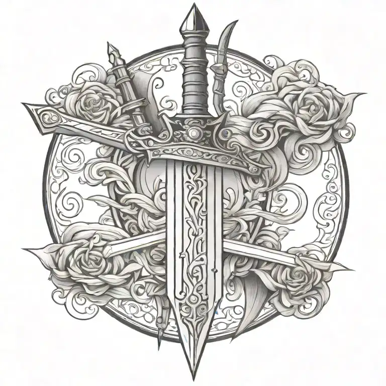 sword tattoo design idea