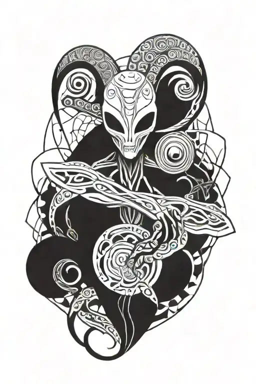 alien tattoo design idea