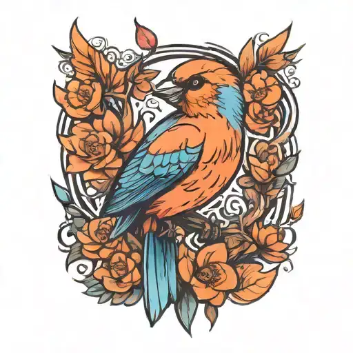 bird tattoo design idea