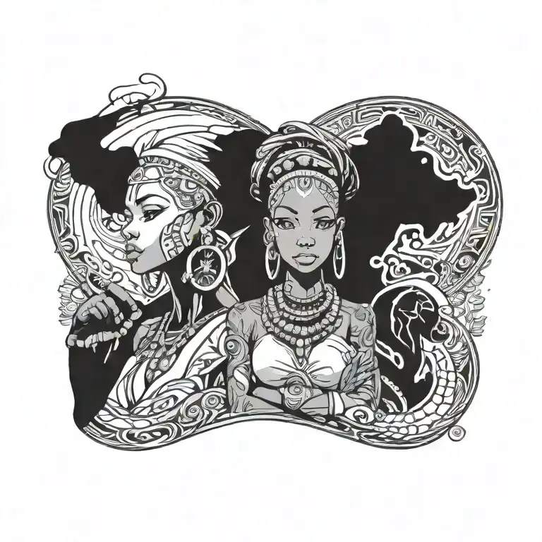 african tattoo design idea