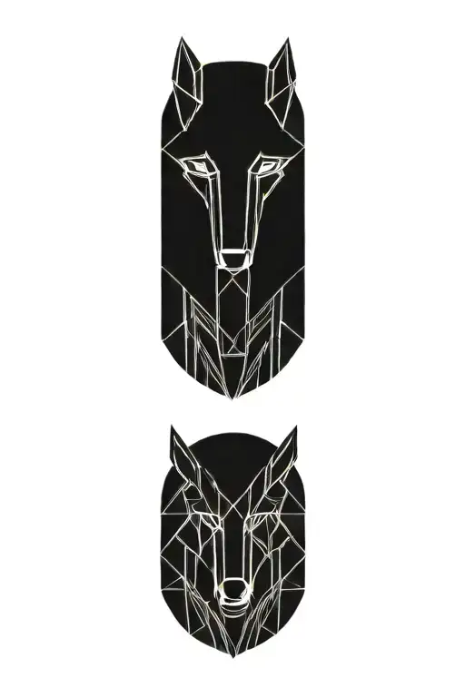 wolf tattoo design idea