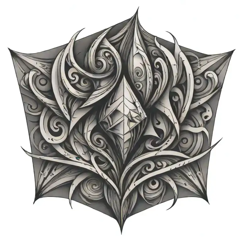 abstract tattoo design idea