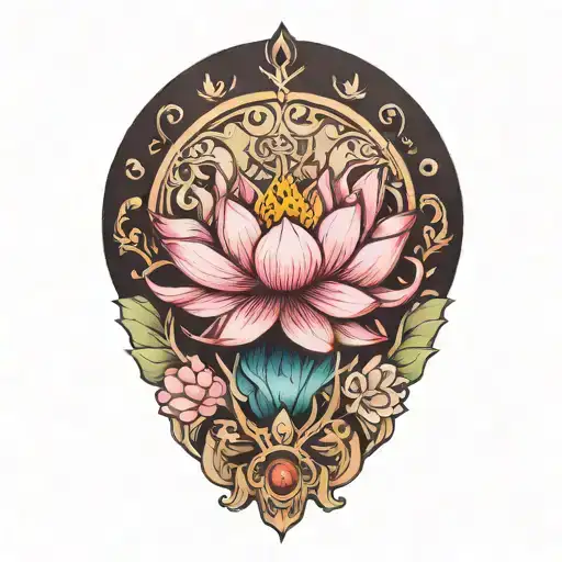 lotus tattoo design idea