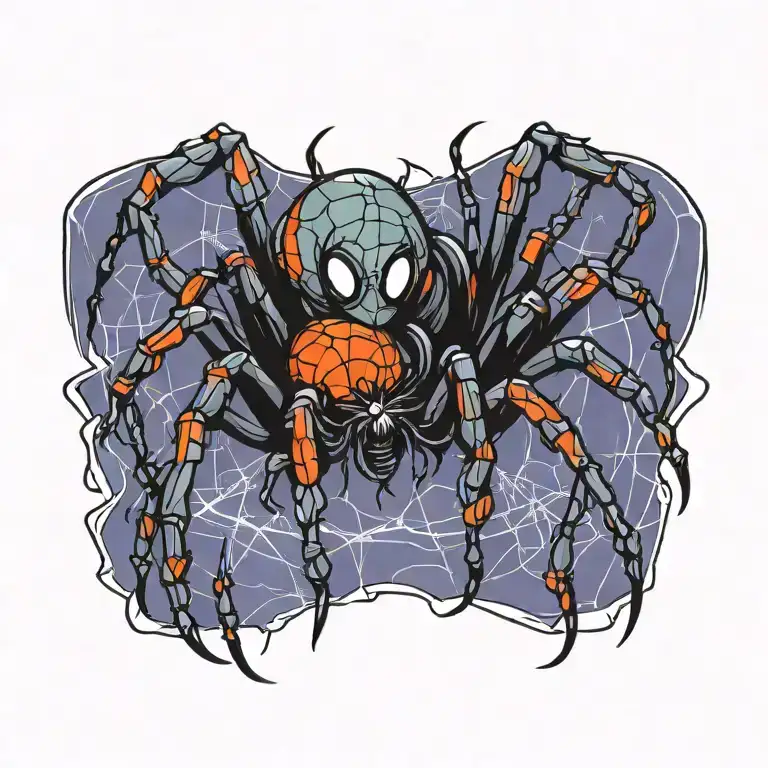 spider tattoo design idea