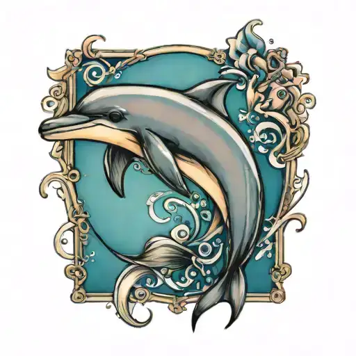 dolphin tattoo design idea