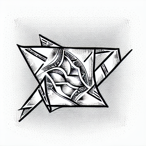 Tribal &ldquo;Triangle&rdquo; Tattoo Idea - BlackInk AI