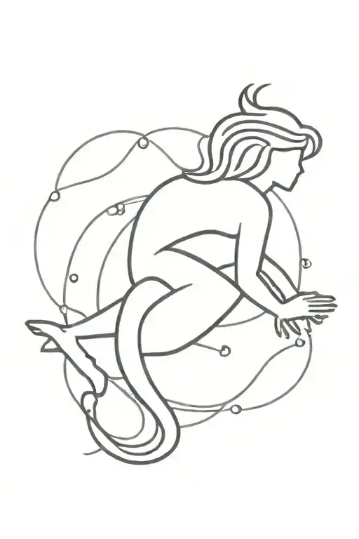 aquarius tattoo design idea