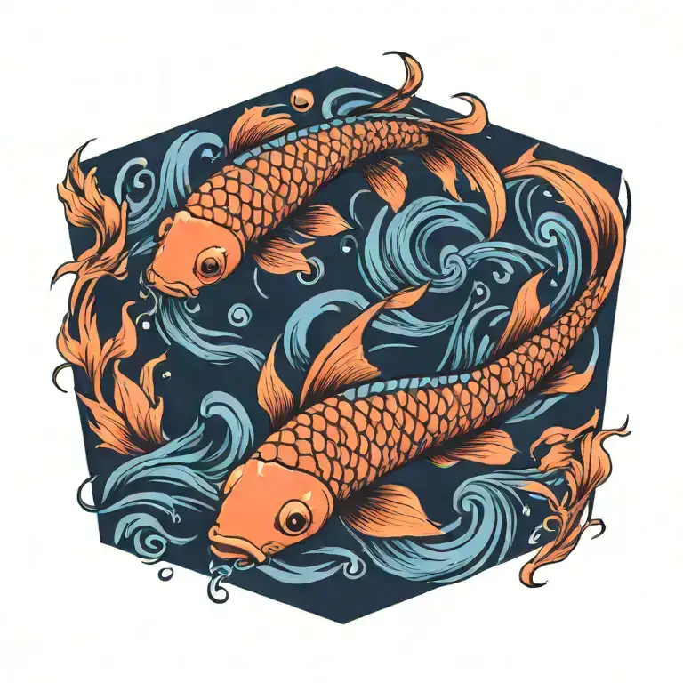 koi-fish tattoo design idea