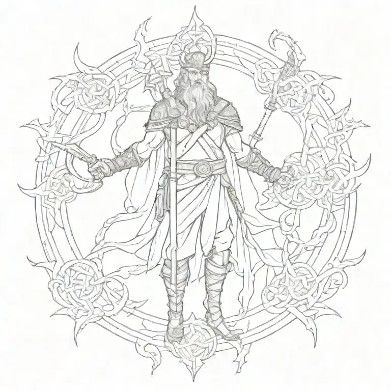 norse tattoo design idea