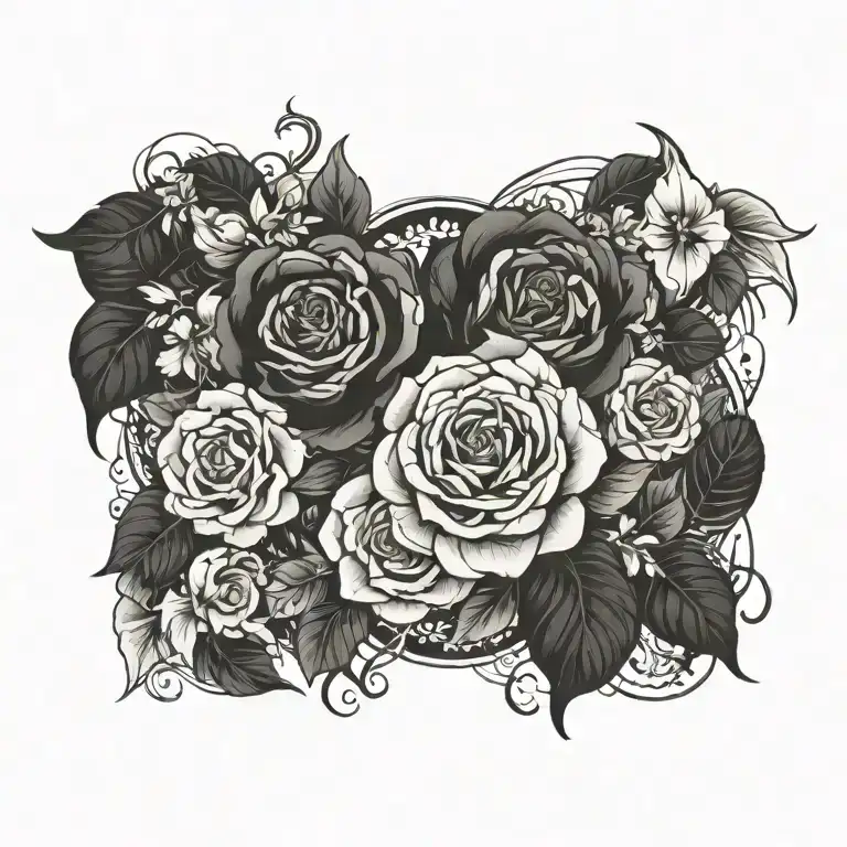 blackout tattoo design idea