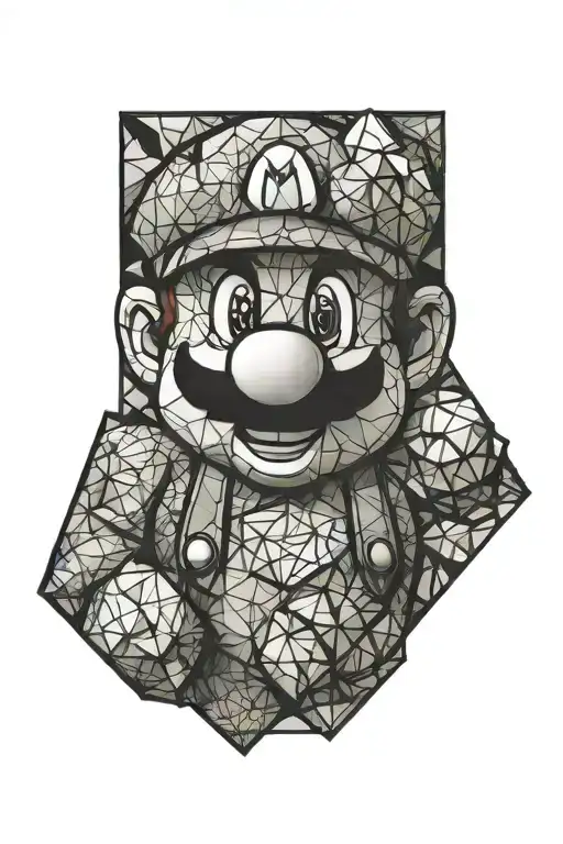 mario tattoo design idea