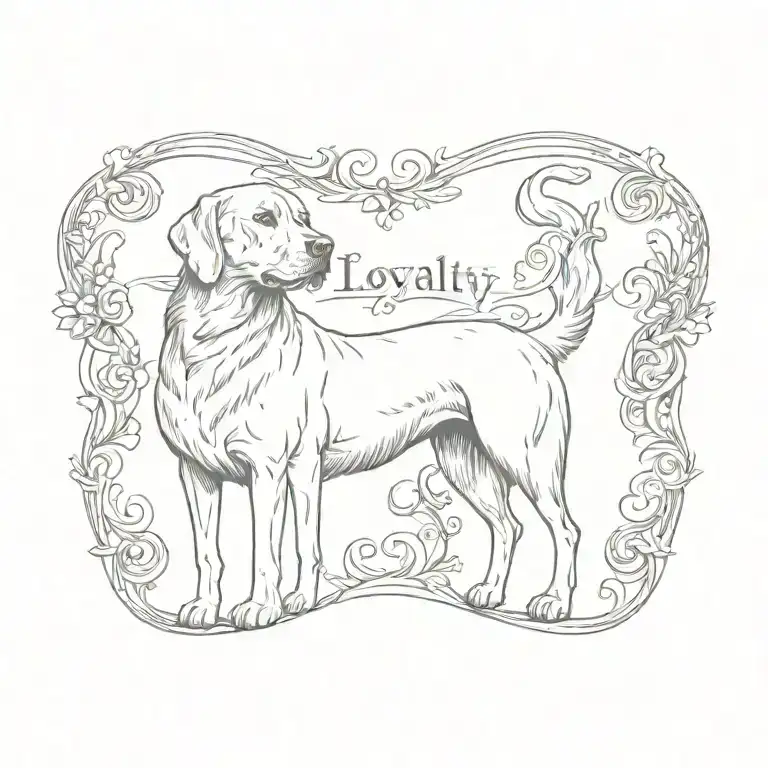 loyalty tattoo design idea