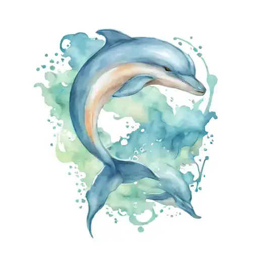 dolphin tattoo design idea