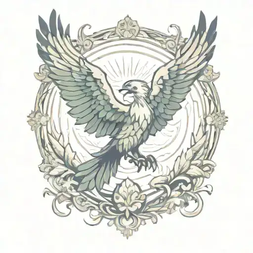 phoenix tattoo design idea