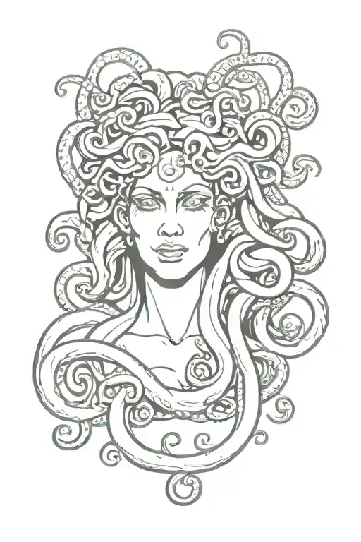 medusa tattoo design idea