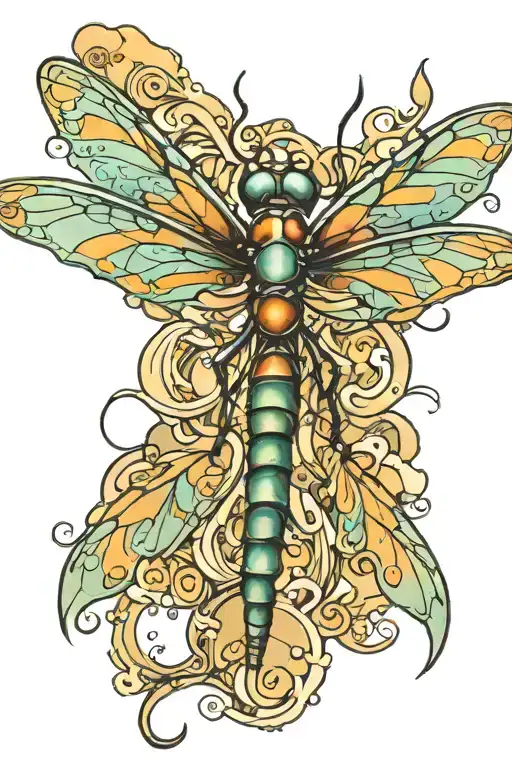 dragonfly tattoo design idea