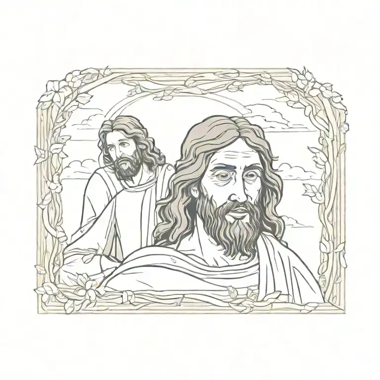 jesus tattoo design idea