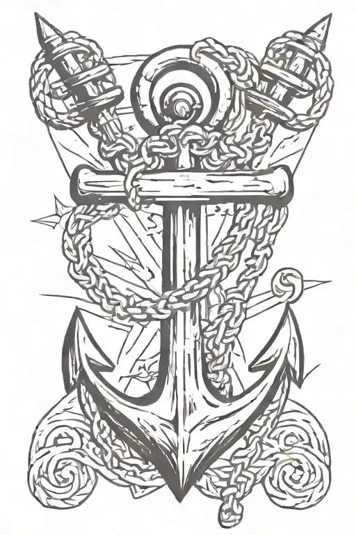 anchor tattoo design idea