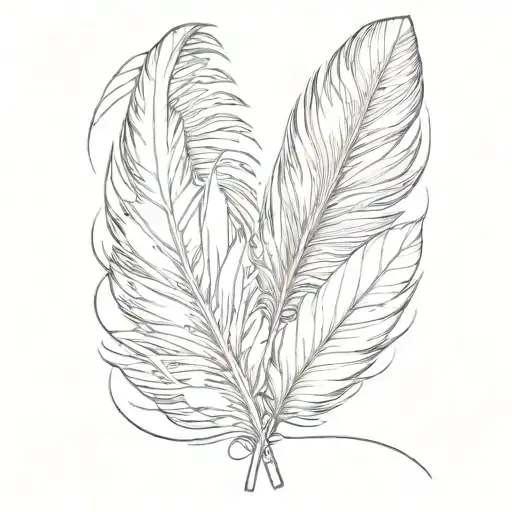 feather tattoo design idea