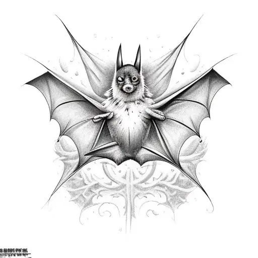 Bat Tattoo Design Vector Art  Graphics  freevectorcom