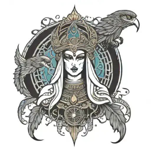 isis goddess tattoo design idea