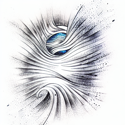 Ocean Wave tattoo design idea