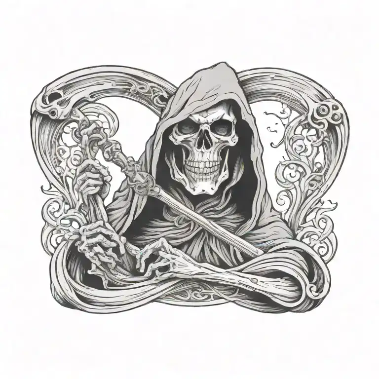 grim-reaper tattoo design idea