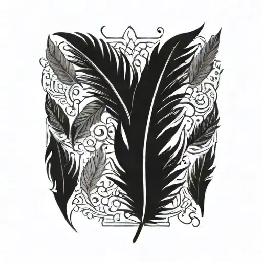 feather tattoo design idea