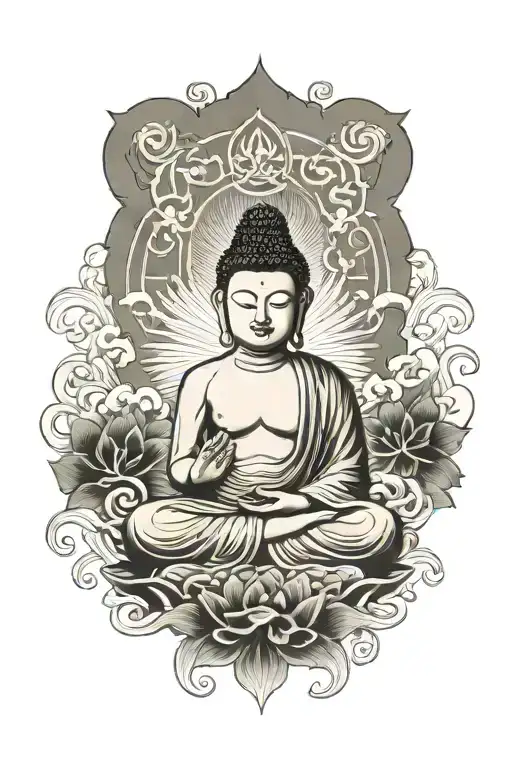 buddha tattoo design idea