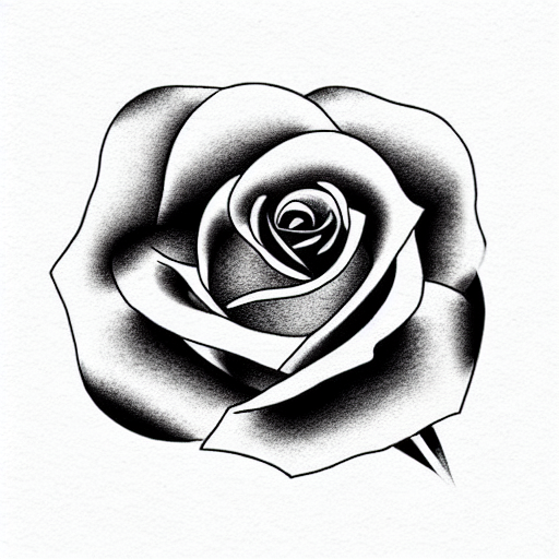 Rose tattoo design idea
