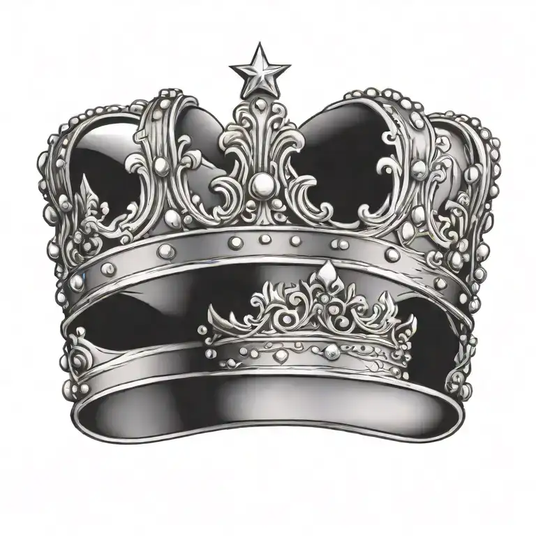 crown tattoo design idea