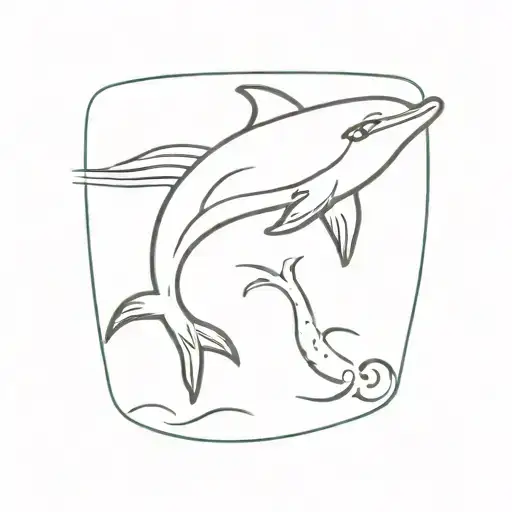 dolphin tattoo design idea