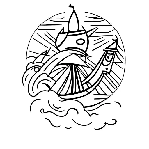 Burn the Ships tattoo design idea