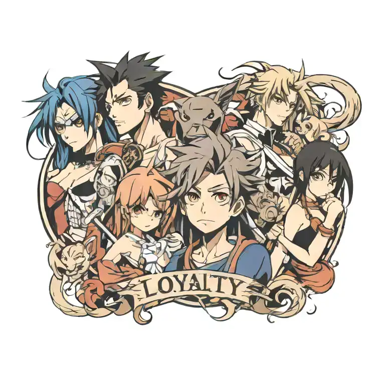 loyalty tattoo design idea