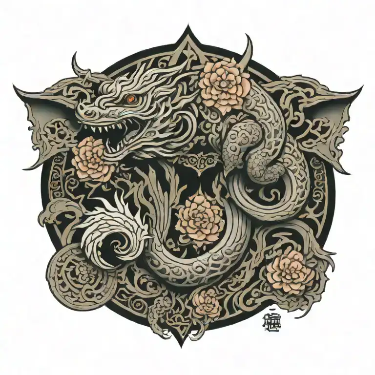 arabic tattoo design idea