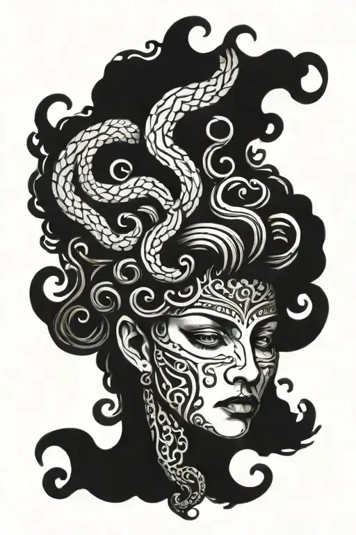 medusa tattoo design idea