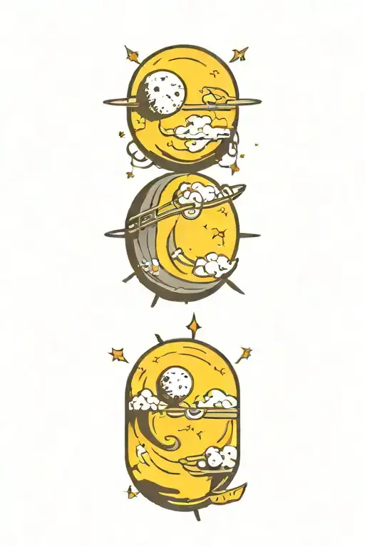 moon tattoo design idea