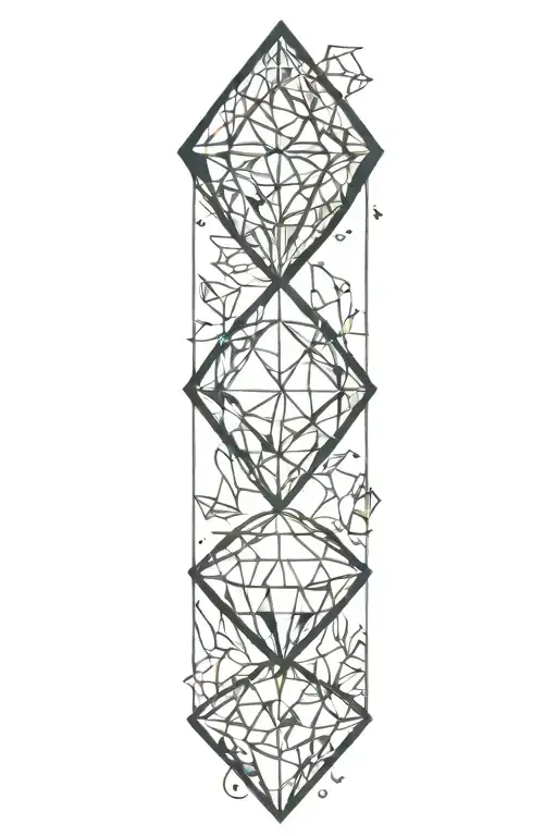 diamond tattoo design idea