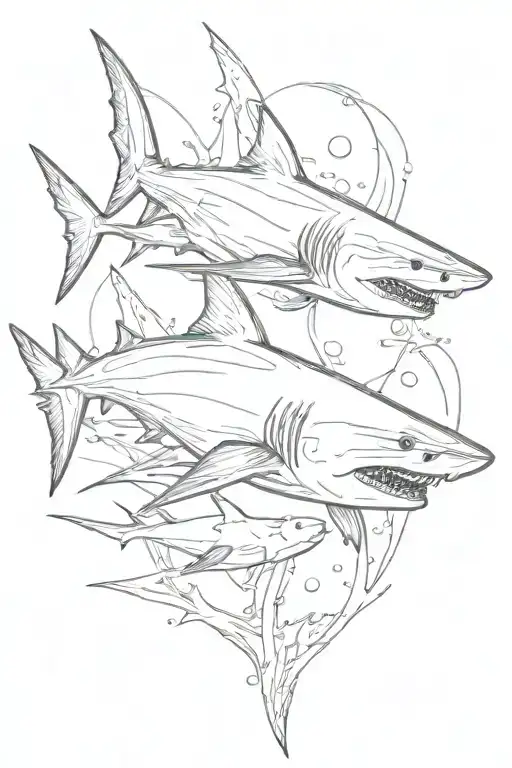 shark tattoo design idea