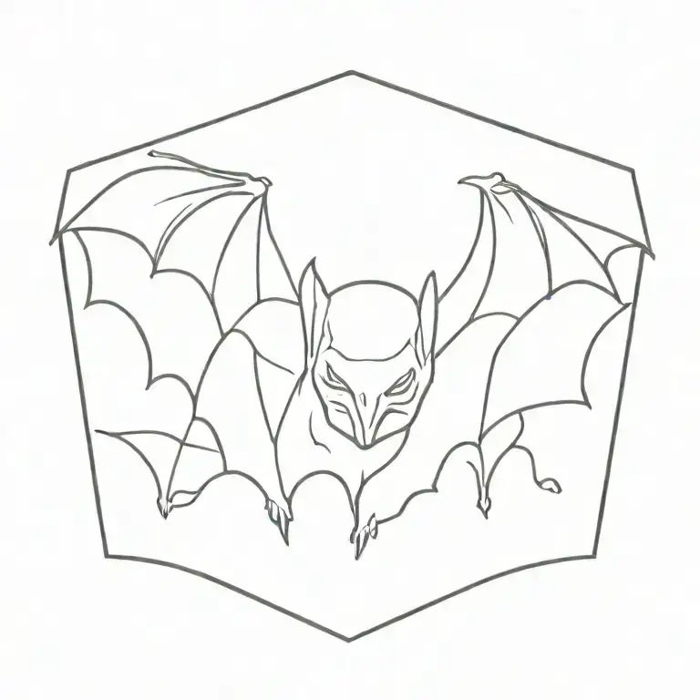 bat tattoo design idea