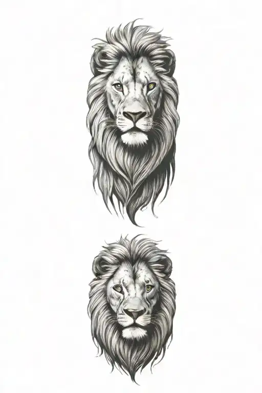 lion tattoo design idea
