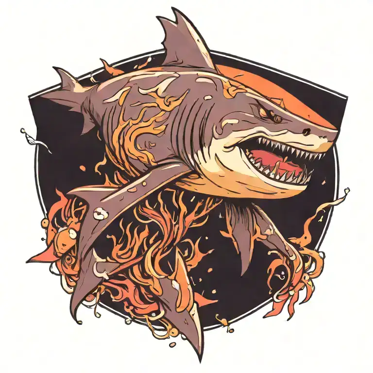shark tattoo design idea