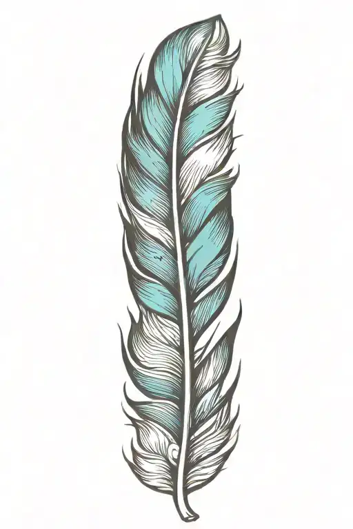 feather tattoo design idea
