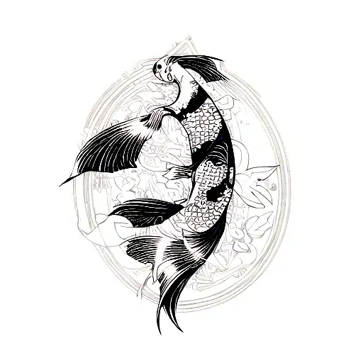 Koi Fish tattoo design idea