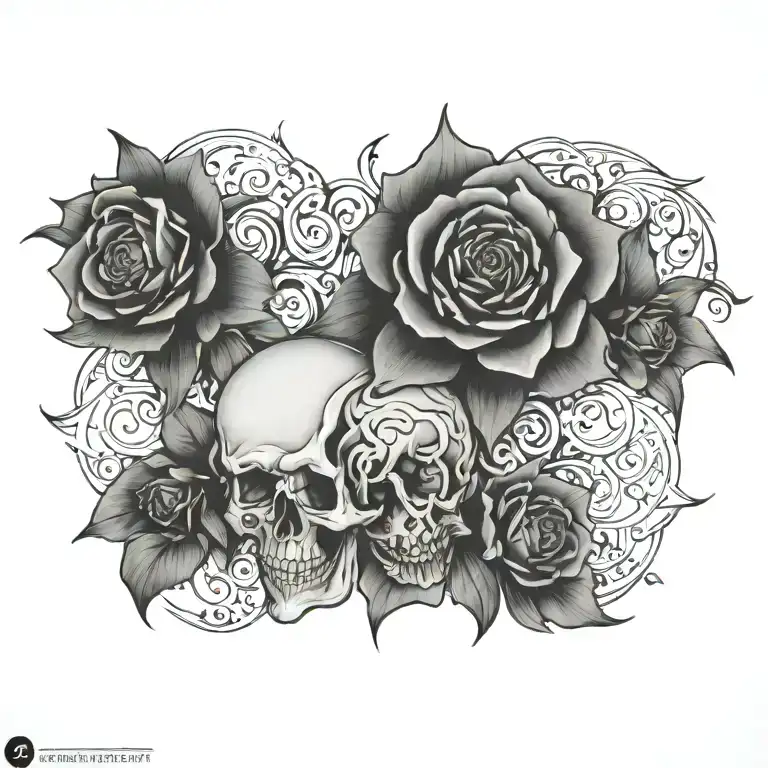 blackout tattoo design idea