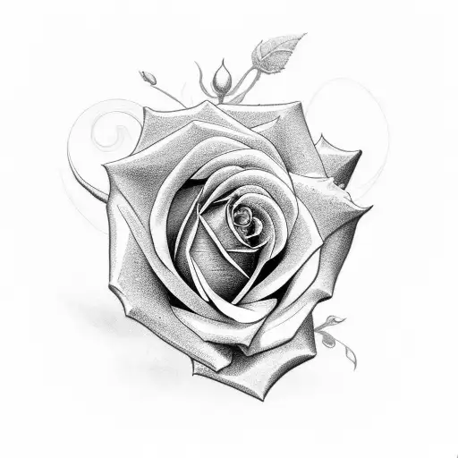 Rose Temporary Tattoo. Pack of 2 - Frenzy Flare