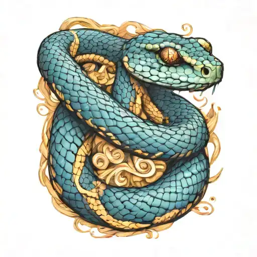 snake tattoo design idea